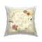 Stupell Industries Heartwarming Great Love Quote Floral Border Throw Pillow, 18" x 18"